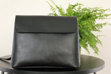 Load image into Gallery viewer, BLACK FLAP OVER CROSSBODY
