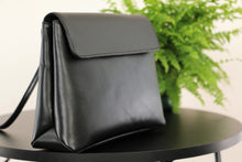 Load image into Gallery viewer, BLACK FLAP OVER CROSSBODY