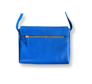 mirah bel genuine lather crossbody blue