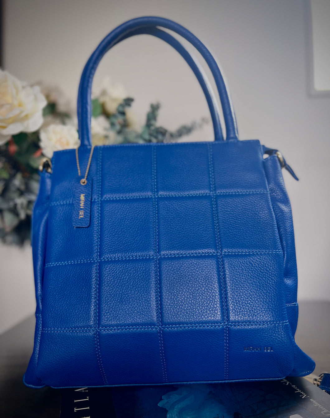 BLUE SHOULDER BAG